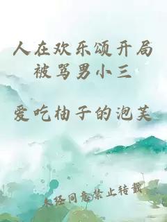 人在欢乐颂开局被骂男小三小说封面 人在欢乐颂开局被骂男小三